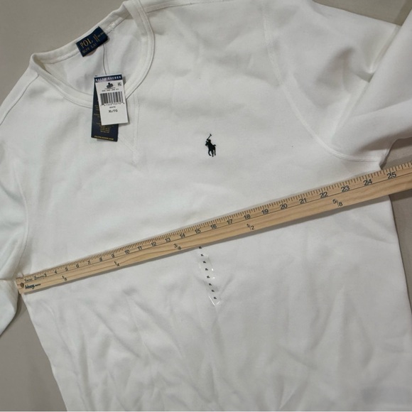Polo Ralph Lauren Men’s Crew Neck Sweatshirt White XL NWT - Picture 6 of 10
